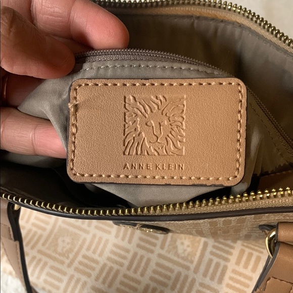 Anne Klein Tan Patterned Women's Bag - Picture 3 of 14